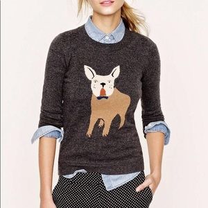 Jcrew French bulldog sweater